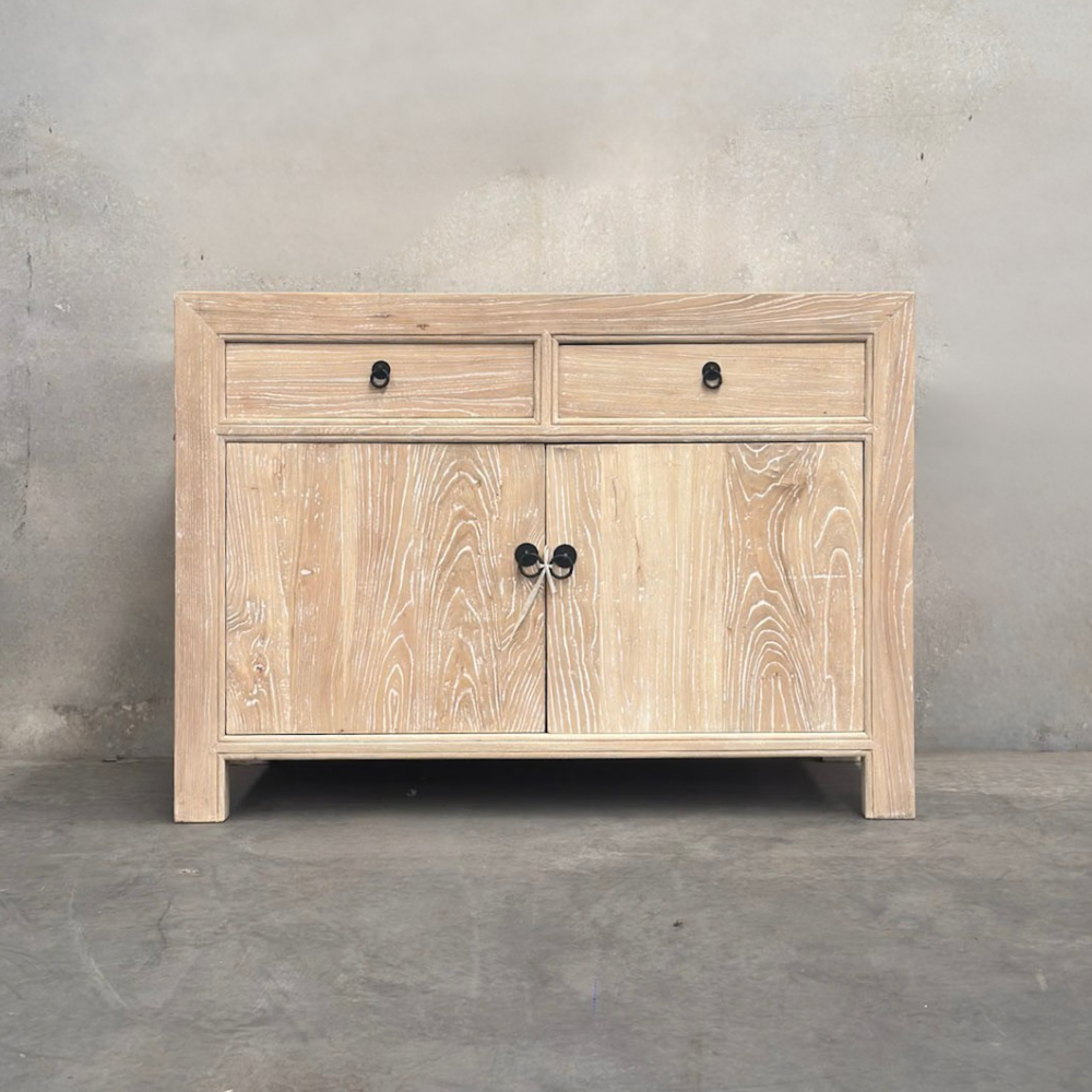 2 Drawer 2 Door Cabinet | Ceruse