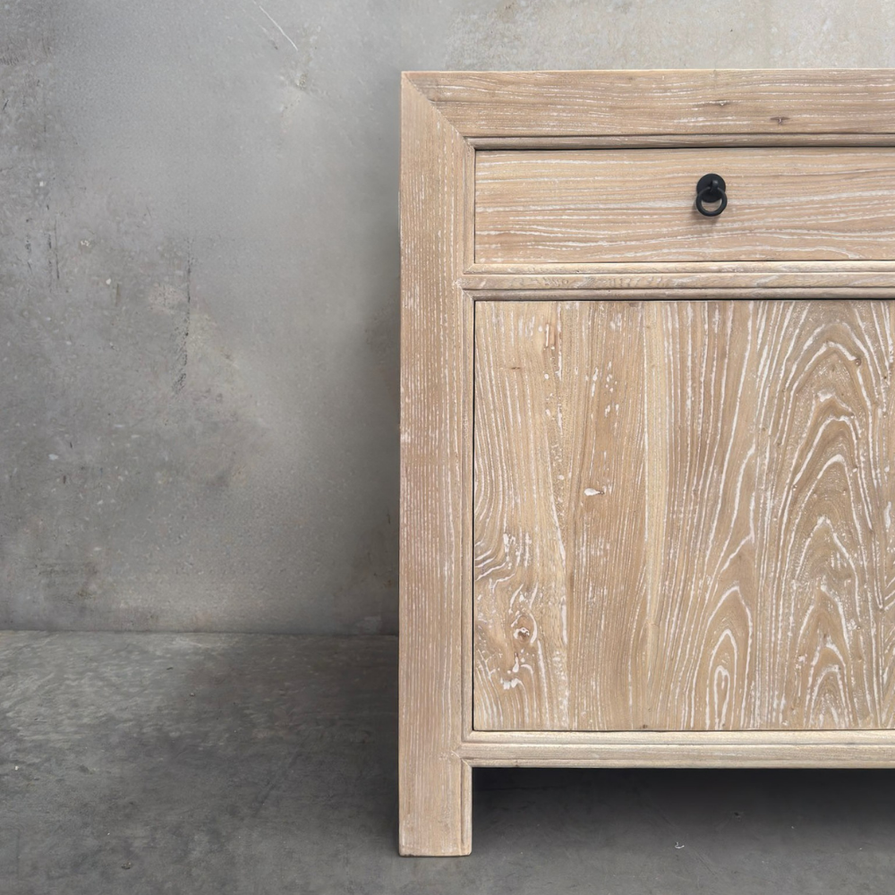 2 Drawer 2 Door Cabinet | Ceruse