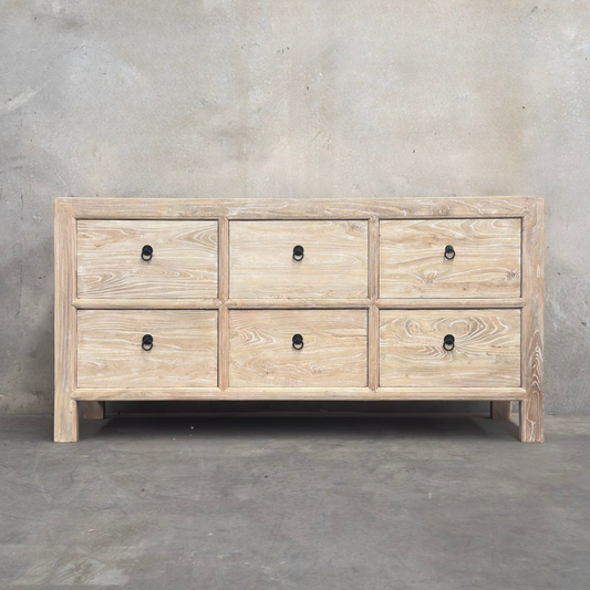 6 Drawer Chest Cabinet | Ceruse