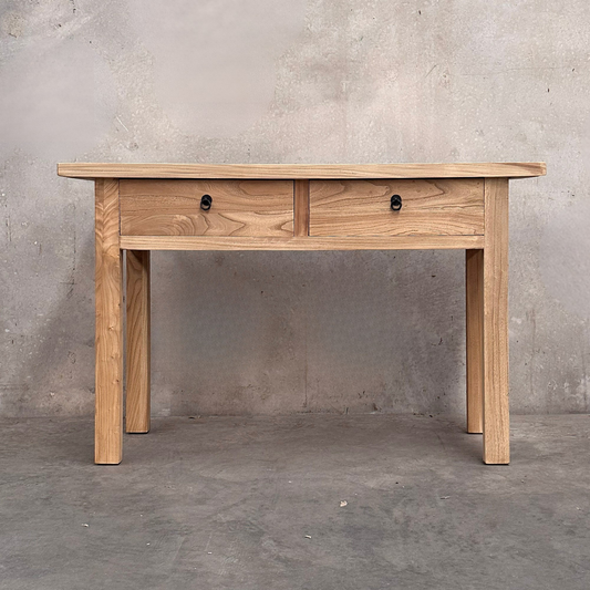2 Drawer Console Overhang | Natural