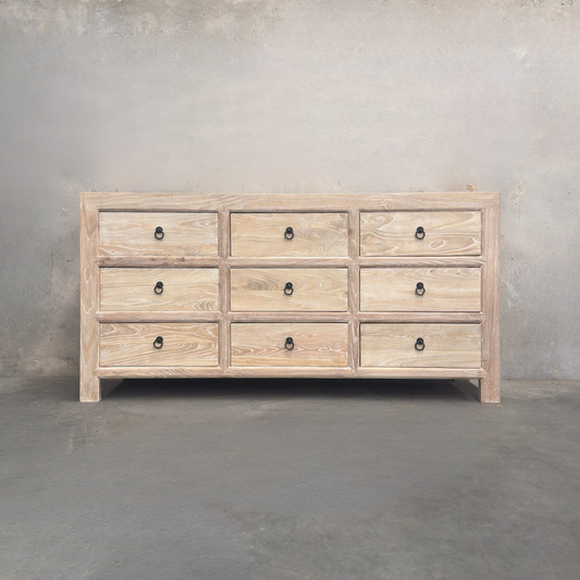 9 Drawer Chest Cabinet | Ceruse