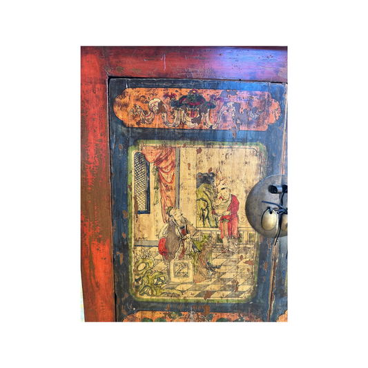 Original Tibetan Painted Cabinet_Asian Tide_Wholesale Furniture Supplier