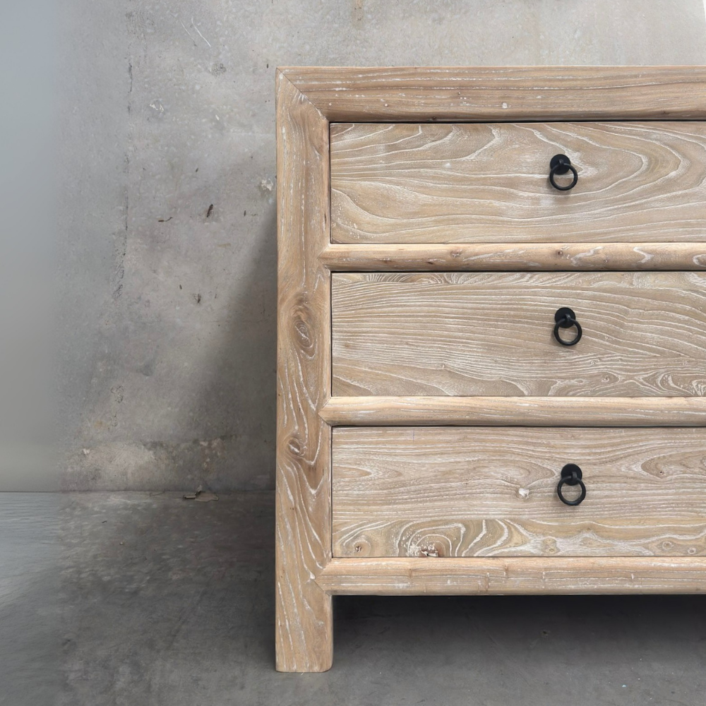 6 Drawer timber Cabinet | Ceruse