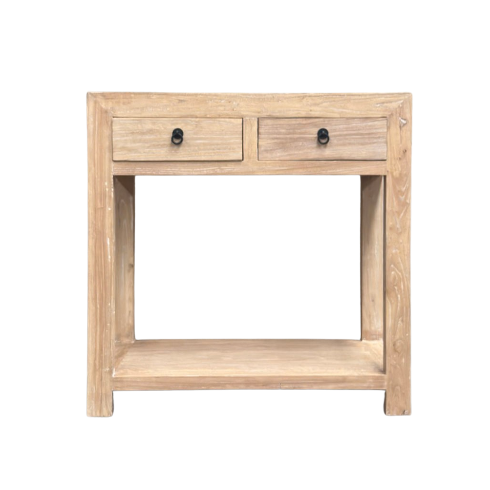 2 Drawer Console Square | Ceruse