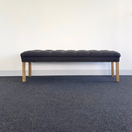 Dorset Ottoman | Charcoal