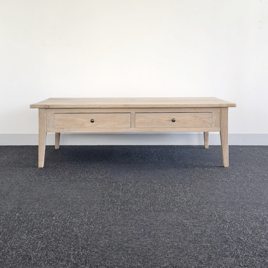 2 Drawer Coffee Table Flinders | Greywash