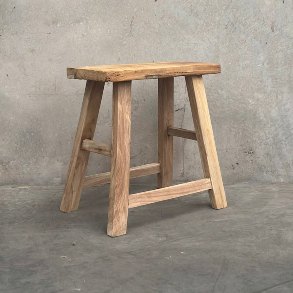Low Flat Stool | Reclaimed