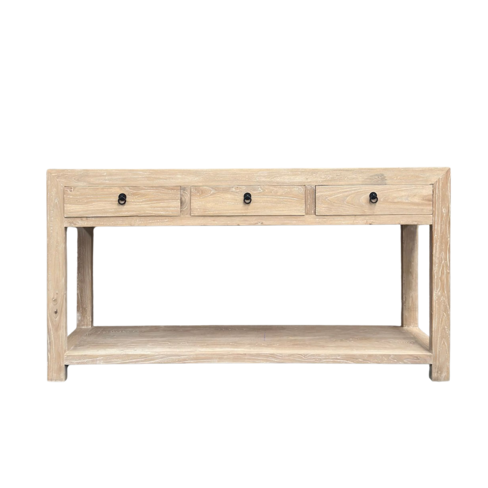 3 Drawer Console Square | Ceruse