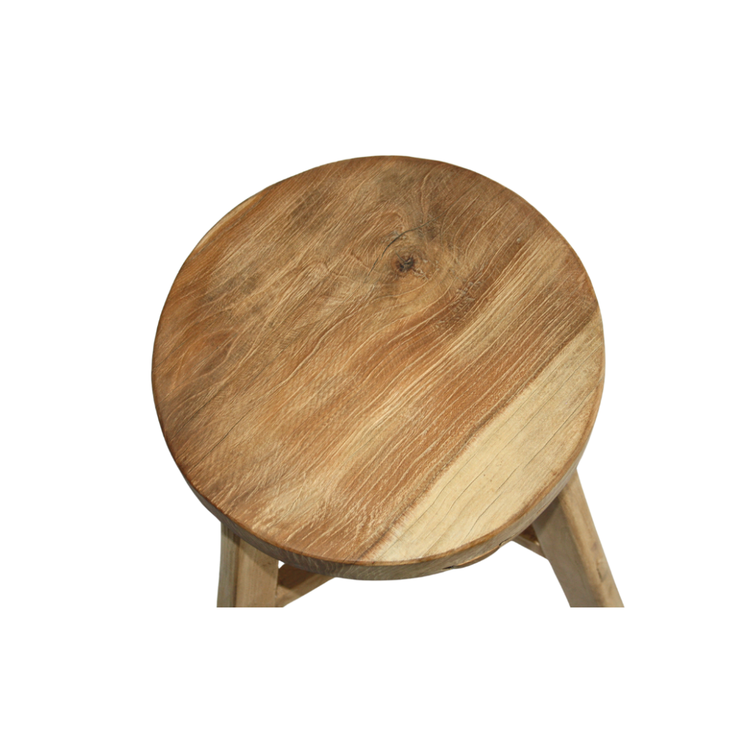 Low Round Elm Stool_Asian Tide_Wholesale Furniture Supplier