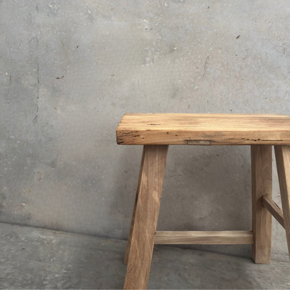 Low Flat Stool | Reclaimed