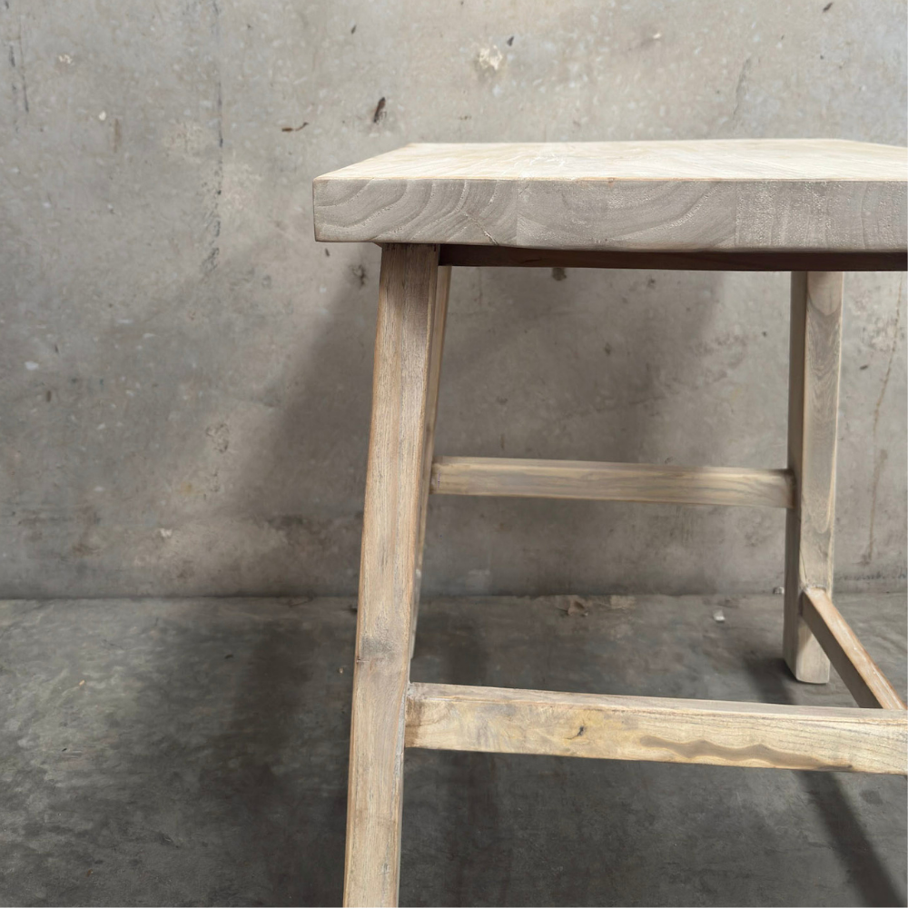 Low Square Timber Side Table | Ceruse