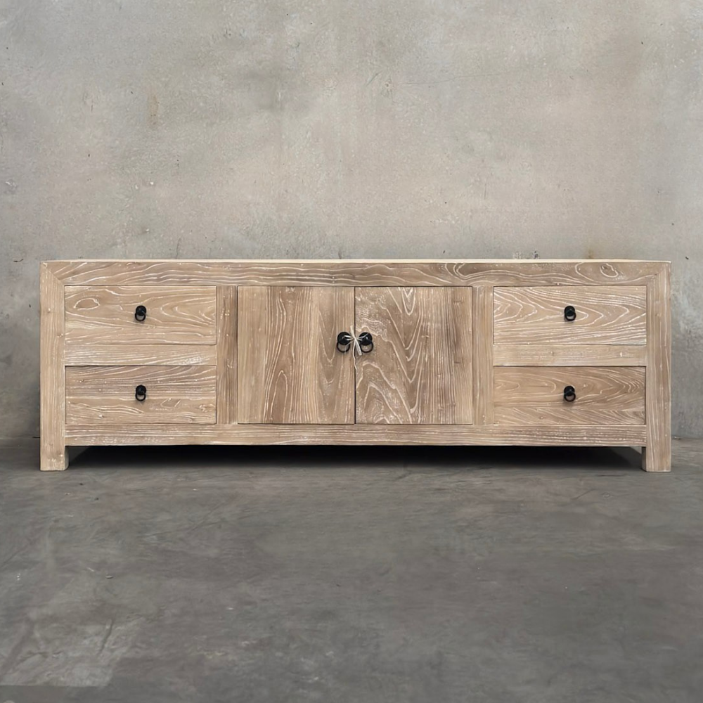 Low Elm TV Cabinet | Ceruse