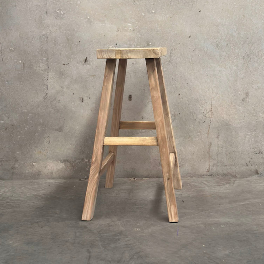 Elm Flat Bar Stool | Reclaimed