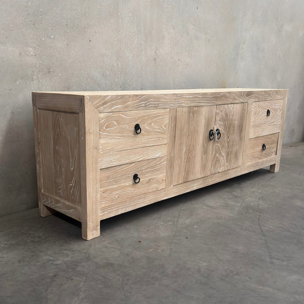 Low Elm TV Cabinet | Ceruse