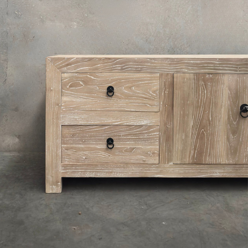 Low Elm TV Cabinet | Ceruse