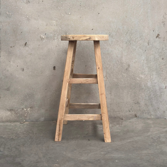 Round Bar Stool | Rustic