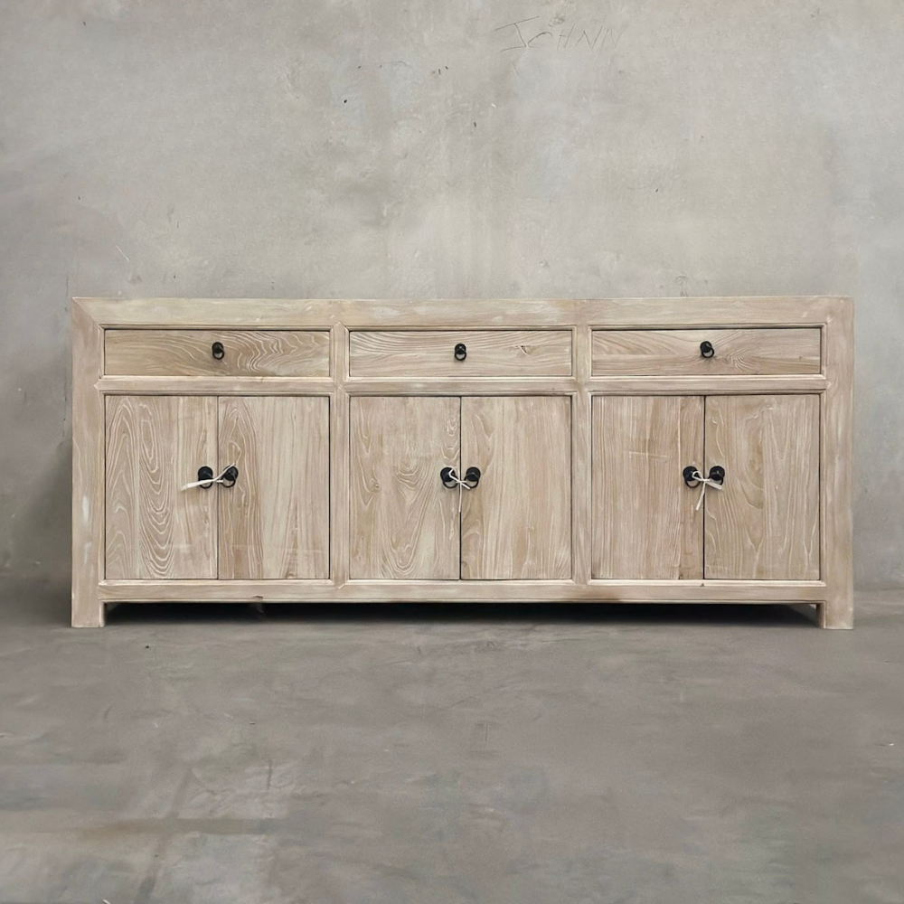 3 Drawer 6 Door Buffet | Ceruse
