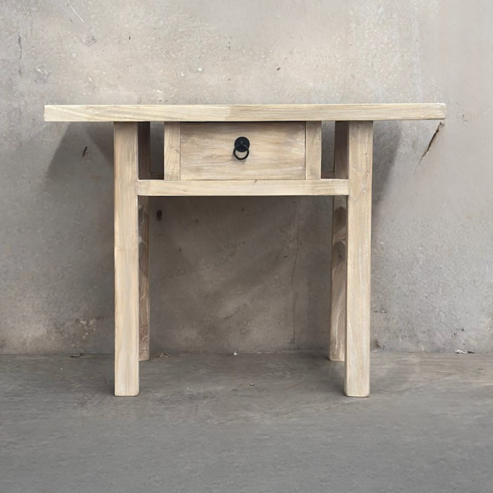 Open Frame Console 1 Drawer | Ceruse