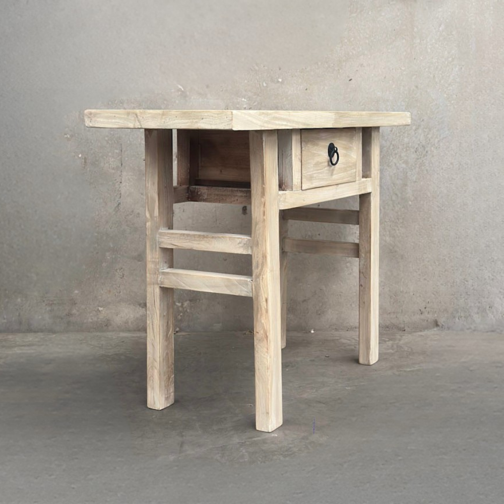 Open Frame Console 1 Drawer | Ceruse