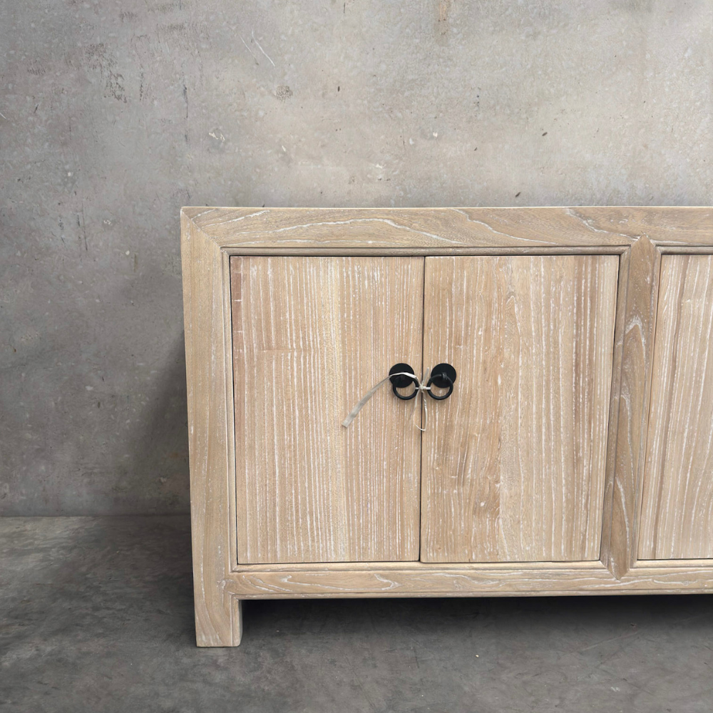 6 Door Low Cabinet | Ceruse