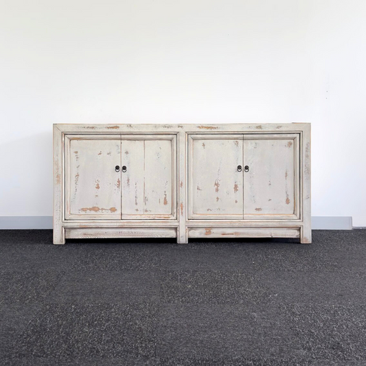 H14 White Washed Buffet | Painted