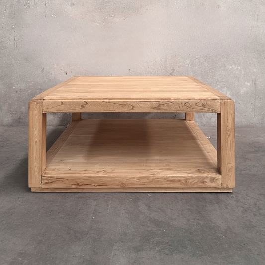 Square Open Coffee Table (90) | Natural