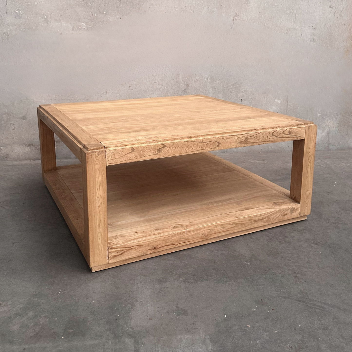 Square Open Coffee Table (90) | Natural