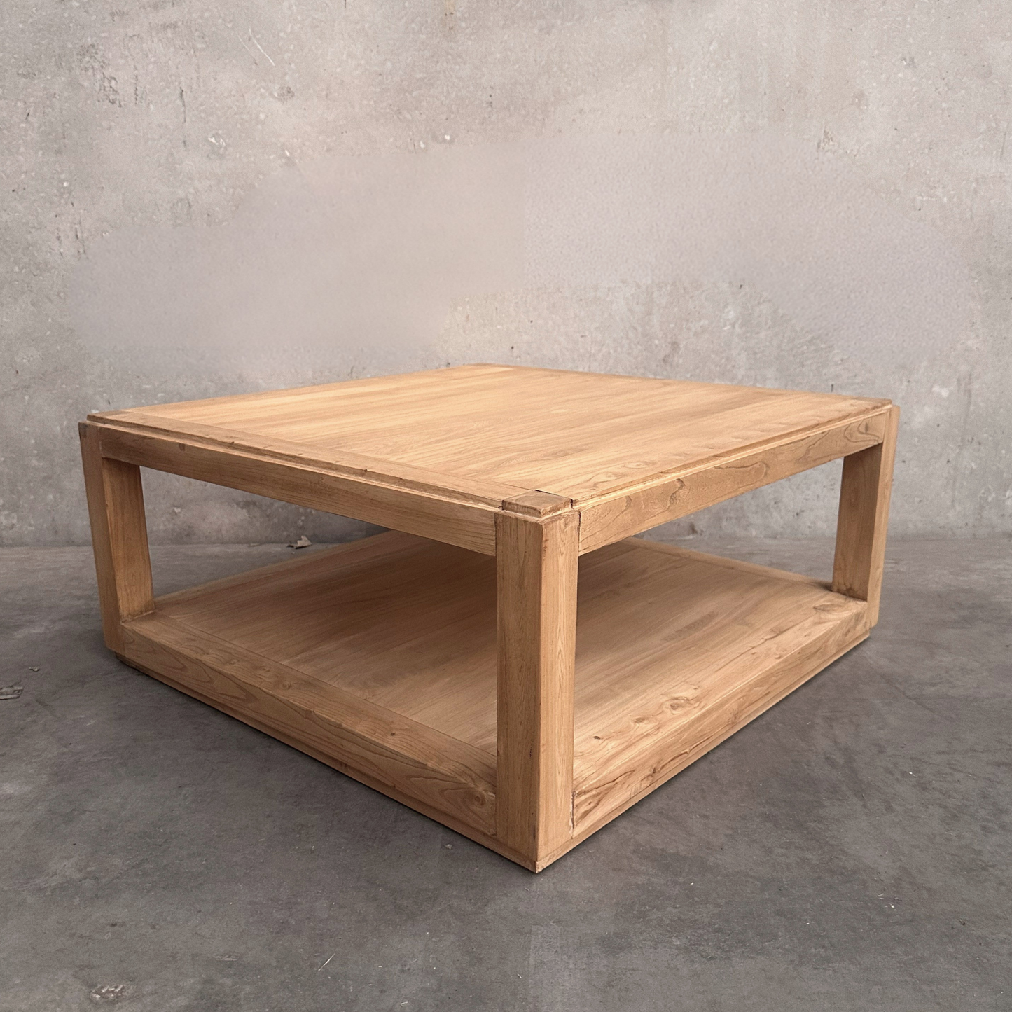 Square Open Coffee Table (90) | Natural