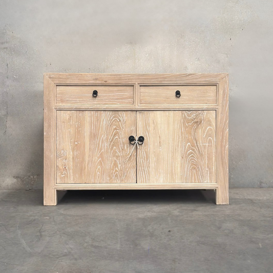 2 Drawer 2 Door Cabinet | Ceruse