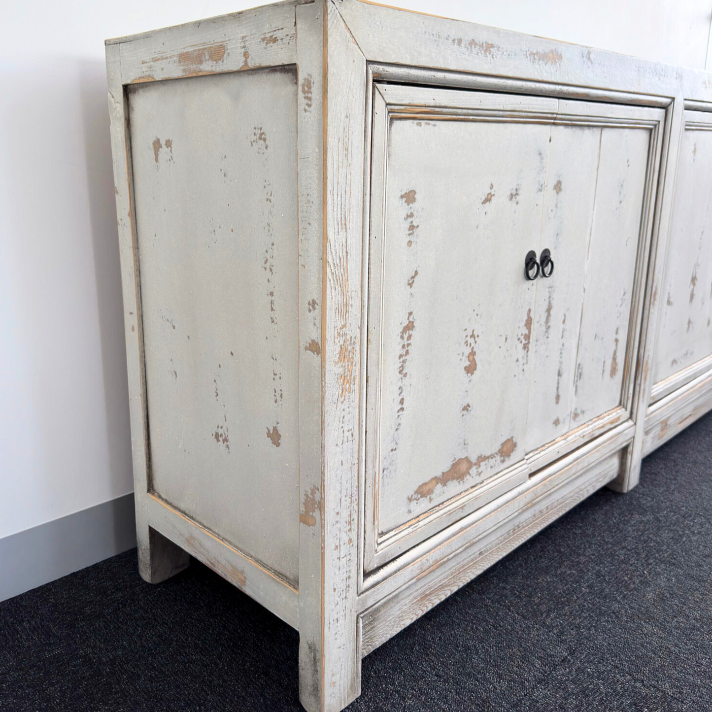 H14 White Washed Buffet | Painted