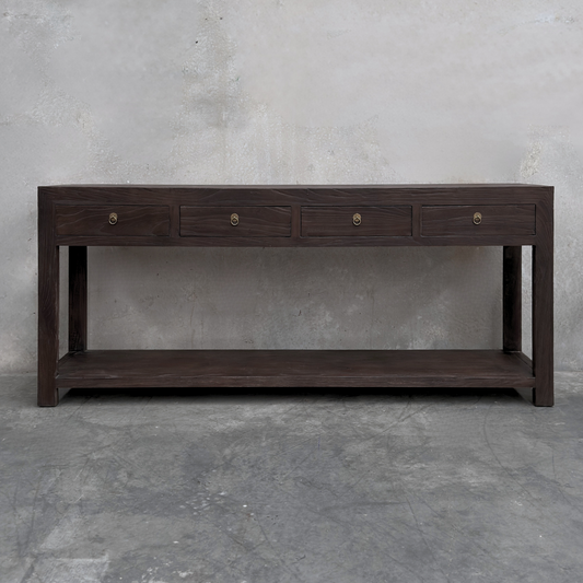 4 Drawer Console | Dark Brown