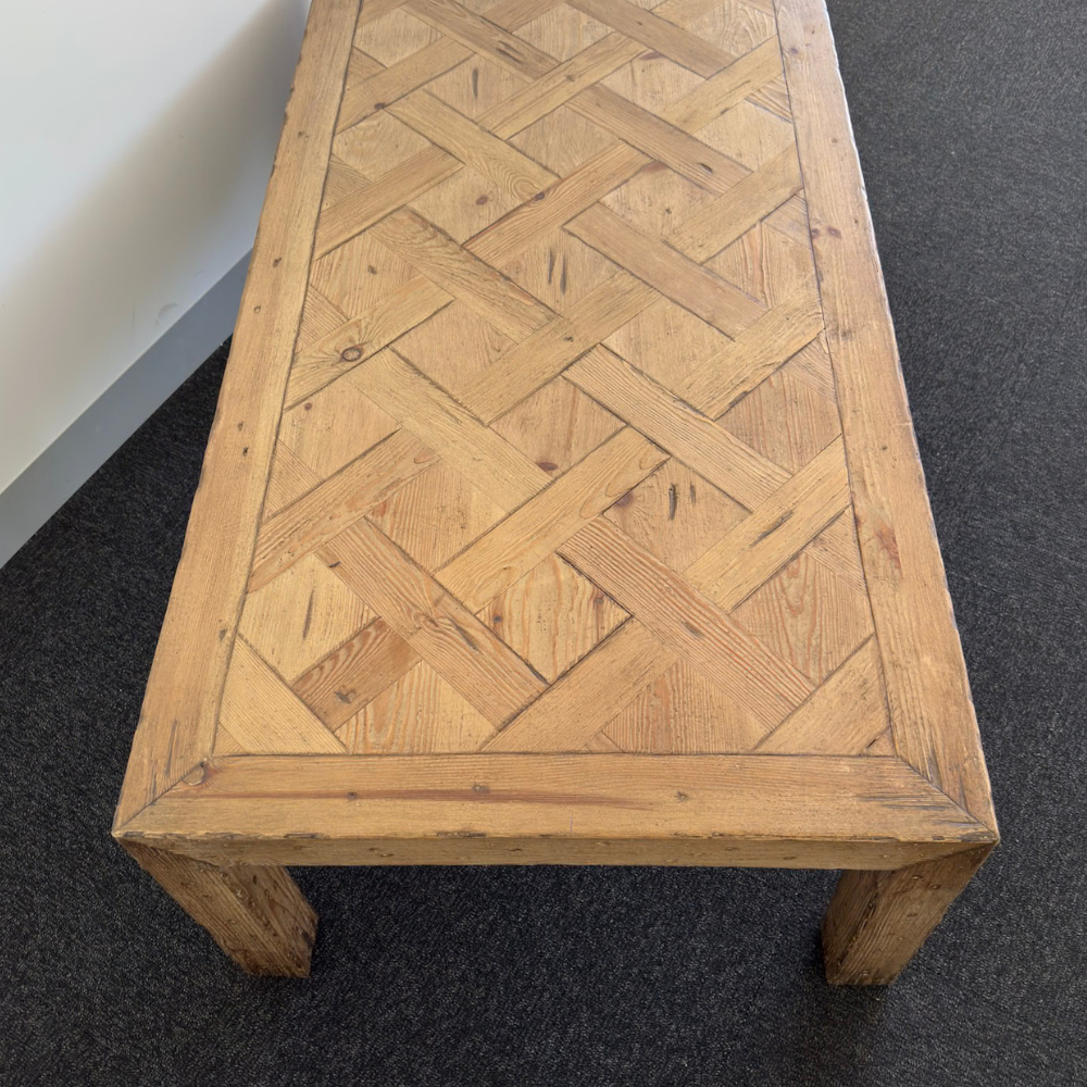Parquetry Rectangular Coffee Table