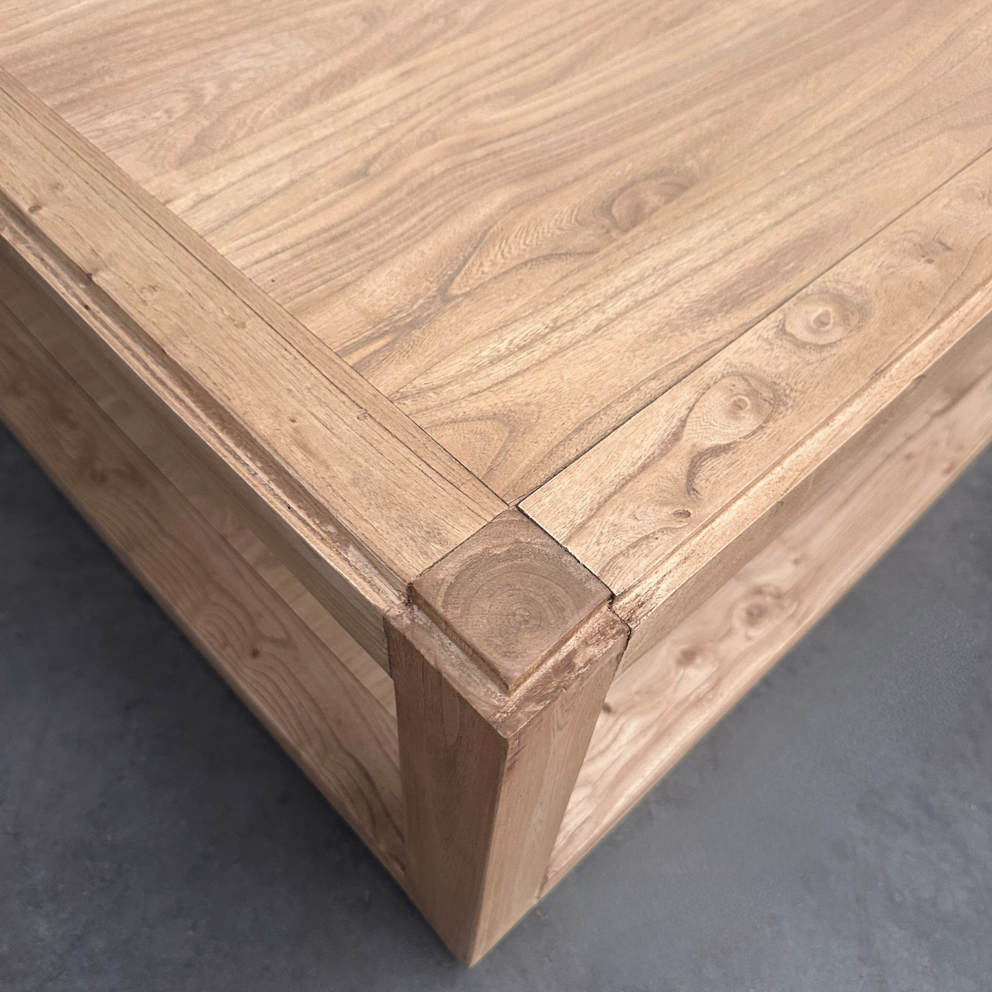 Square Open Coffee Table (90) | Natural