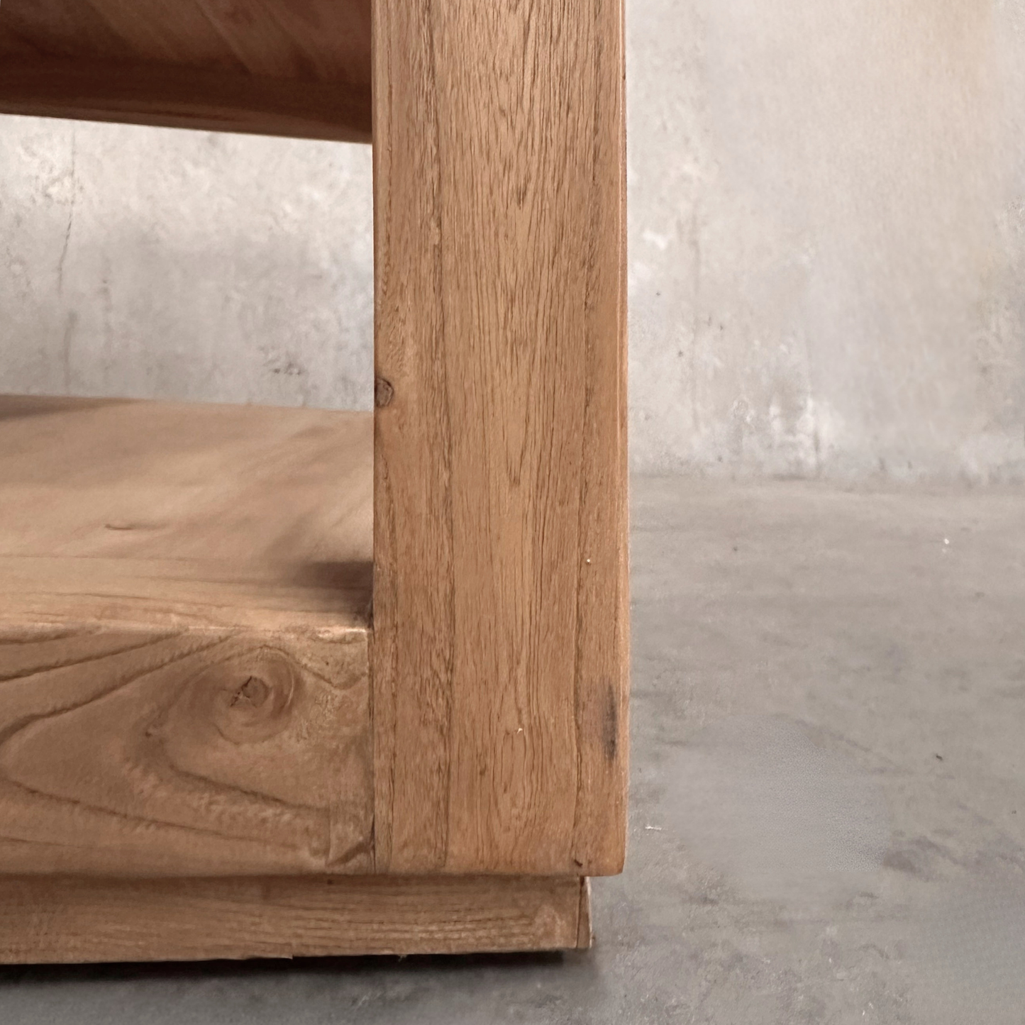 Square Open Coffee Table (90) | Natural