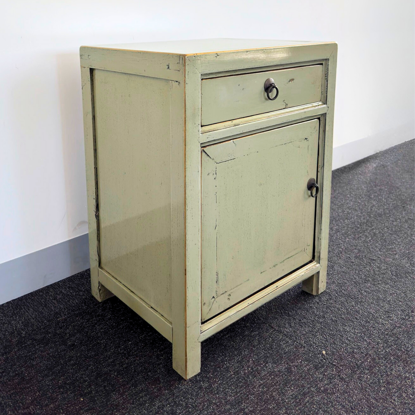 Sage Bedside | Lacquered