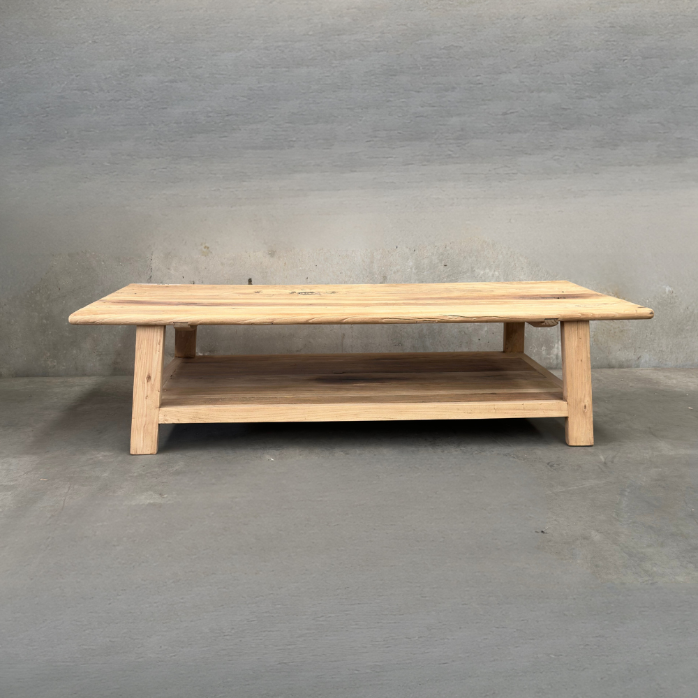 Standard Coffee Table with Shelf (180) | Rustic