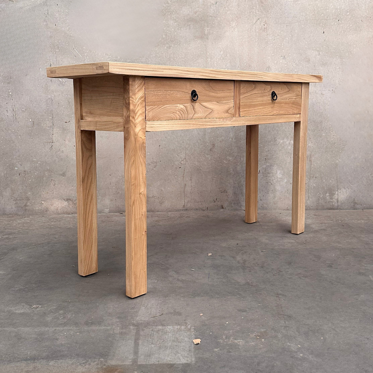 2 Drawer Console Overhang | Natural