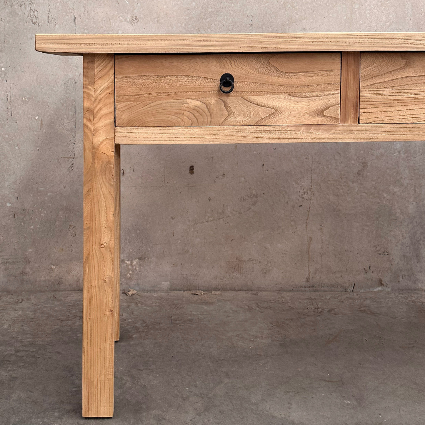 2 Drawer Console Overhang | Natural