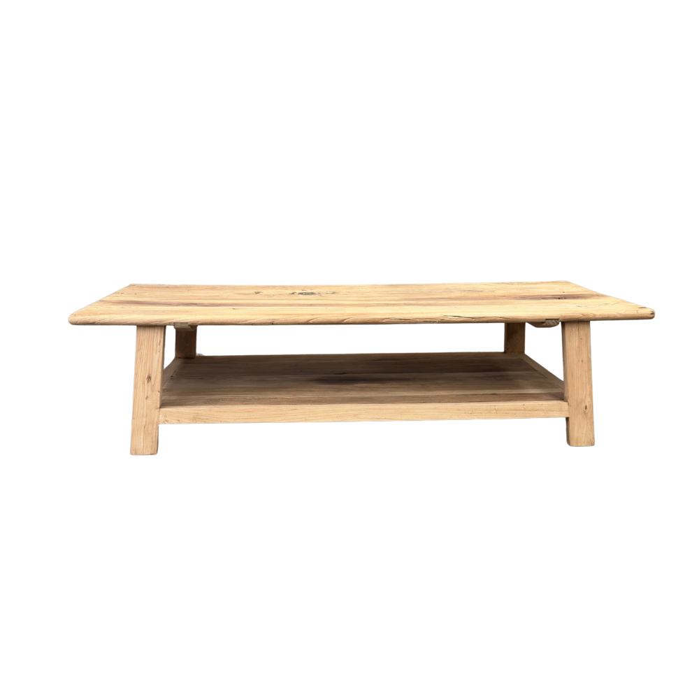 Standard Coffee Table with Shelf (180) | Rustic
