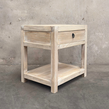 1 Drawer No Door Bedside | Ceruse
