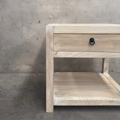 1 Drawer No Door Bedside | Ceruse
