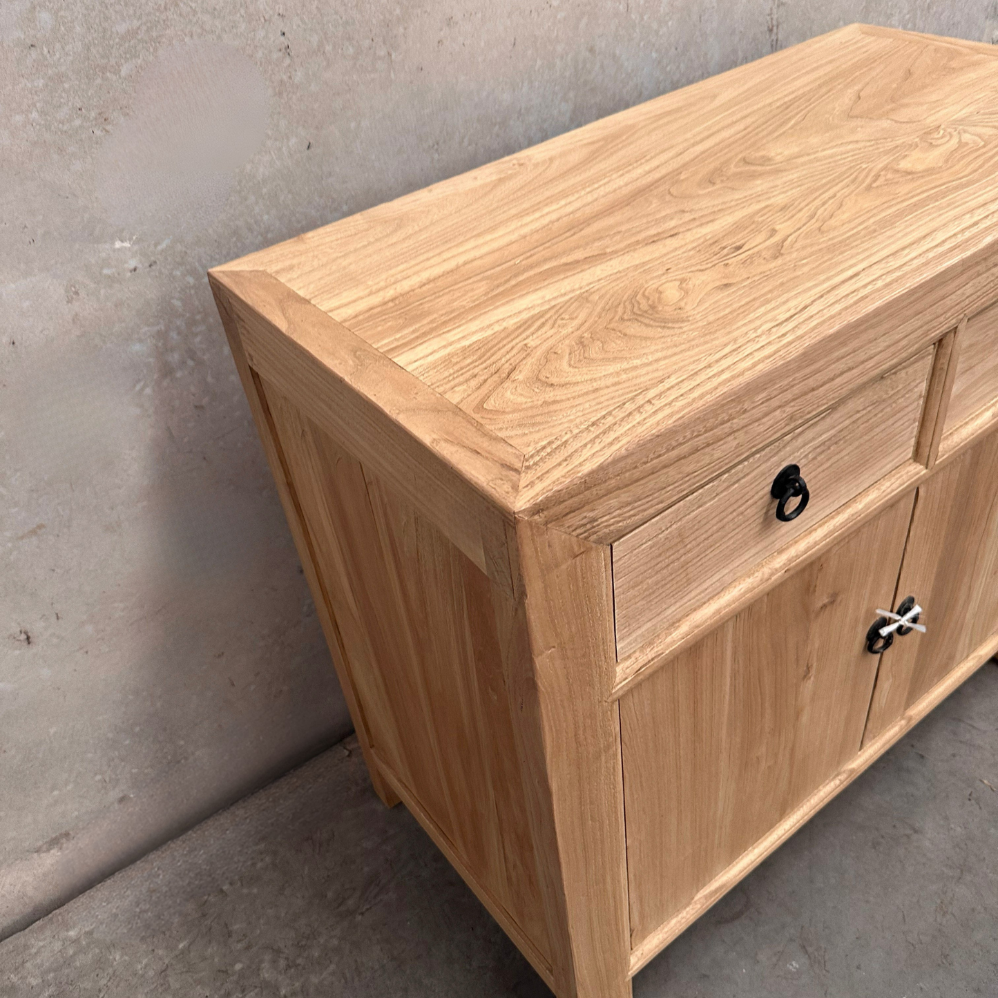 2 Drawer 2 Door Cabinet (90) | Natural