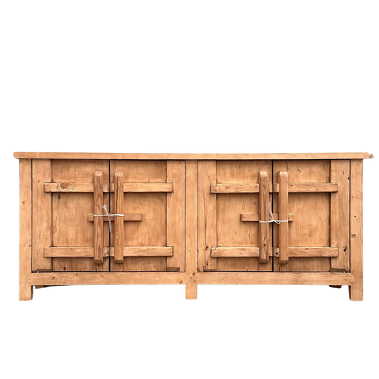 4 Door Latch Bar Cabinet | Rustic