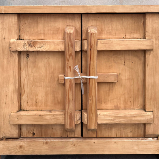 4 Door Latch Bar Cabinet | Rustic