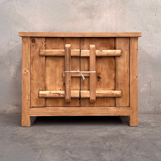 2 Door Latch Bar Cabinet | Rustic