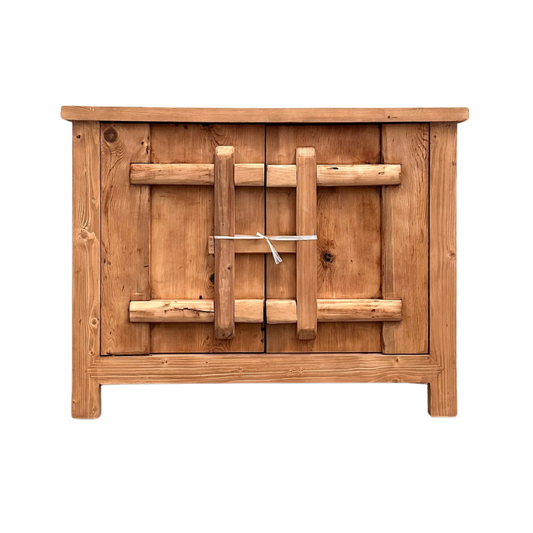2 Door Latch Bar Cabinet | Rustic
