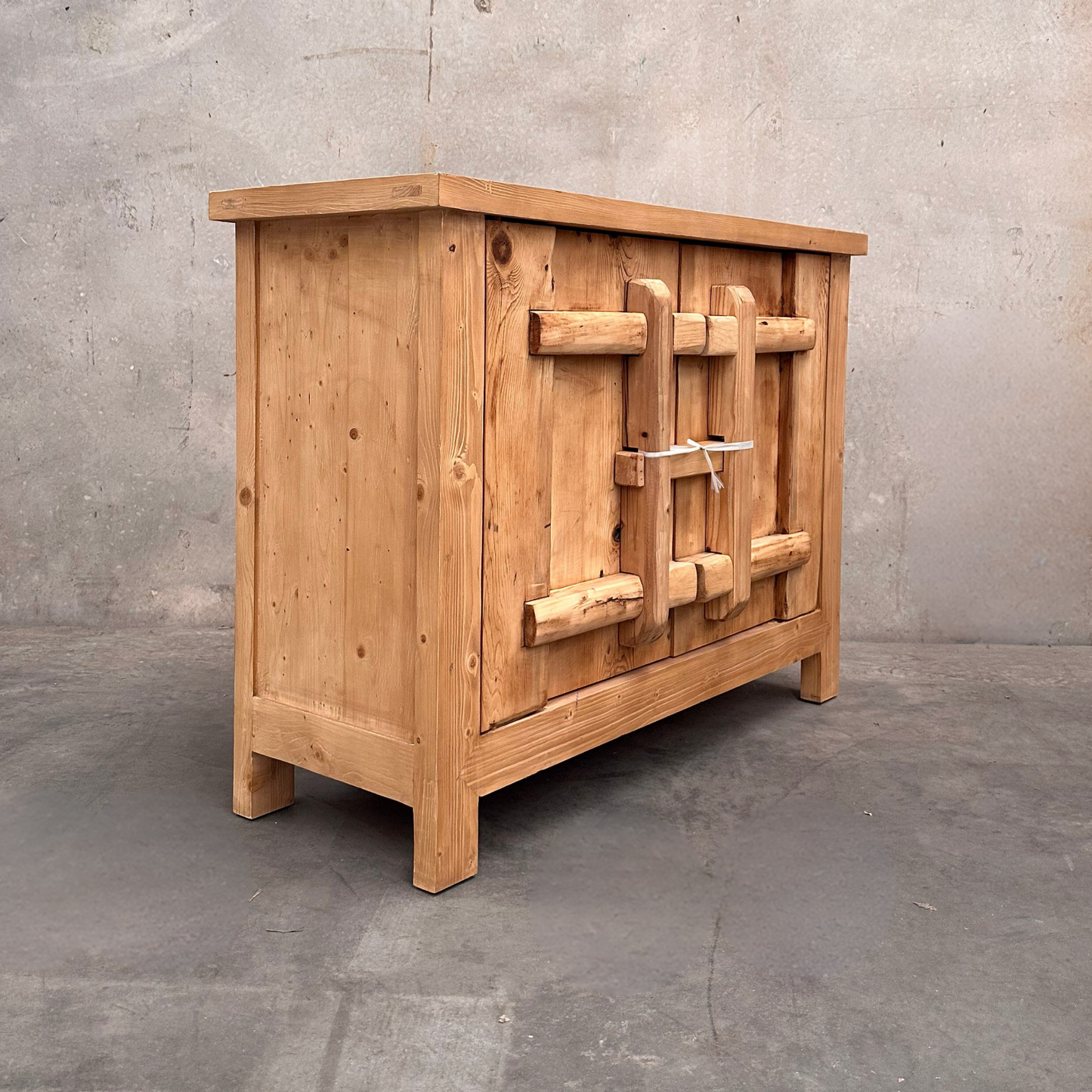 2 Door Latch Bar Cabinet | Rustic