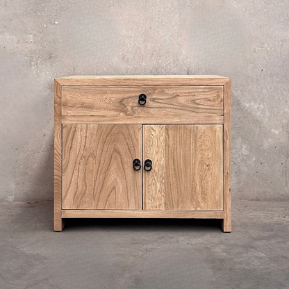 1 Drawer 2 Door (70) Bedside | Natural
