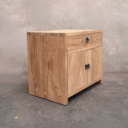 1 Drawer 2 Door (70) Bedside | Natural