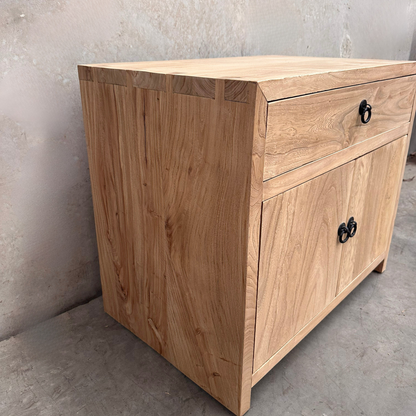 1 Drawer 2 Door (70) Bedside | Natural